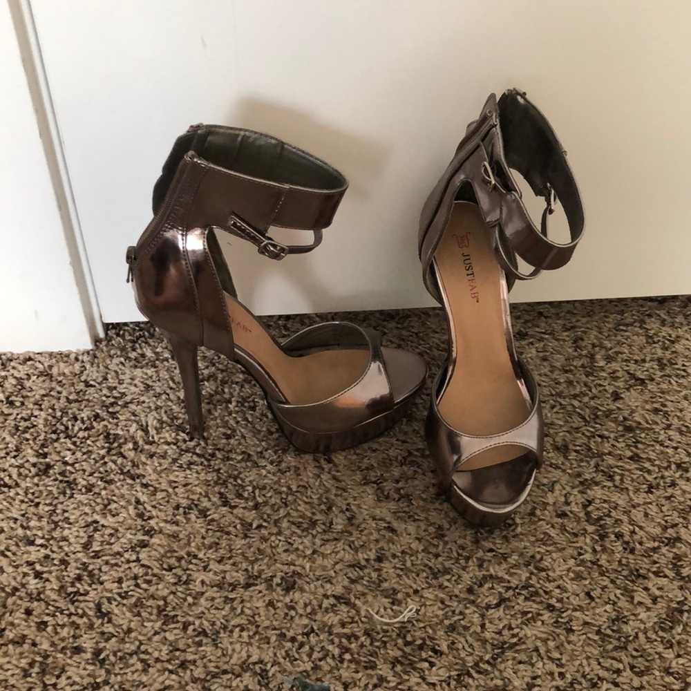 Metallic Platform heels -High